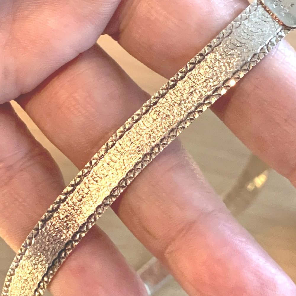 Sterling Silver Milor 8.4MM Wide Textured Design - Picture 3 of 7